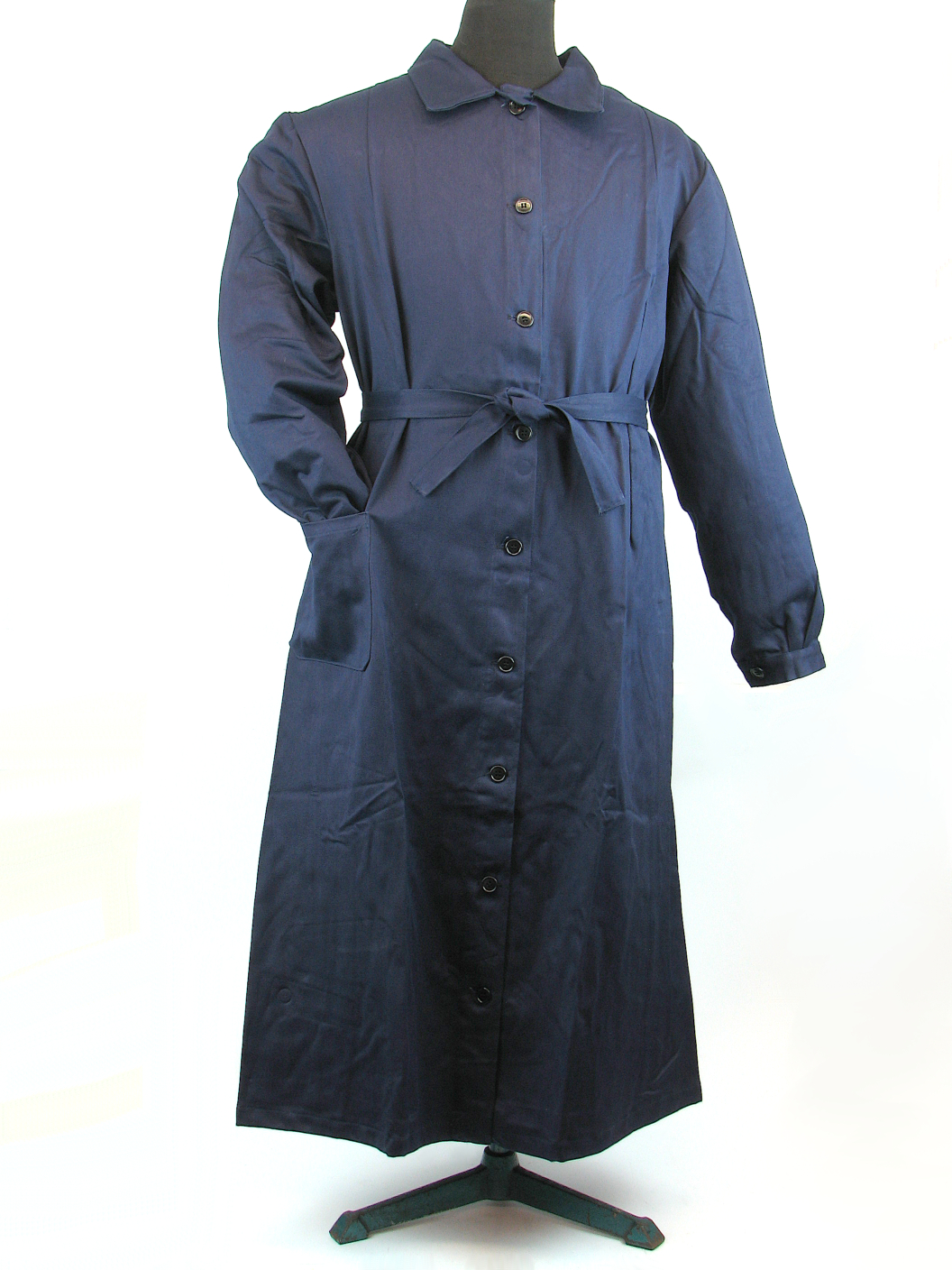 Italian Navy Blue Women’s Cotton Drill Coat/Dress CTS14 | Comrades
